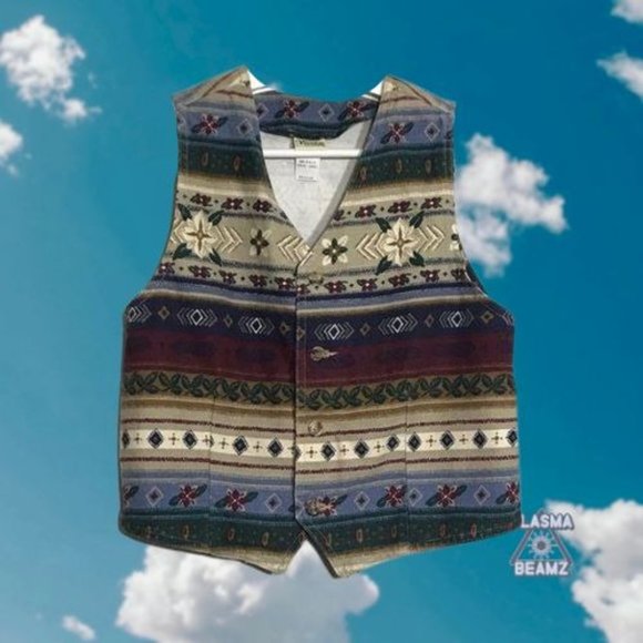 Vintage 90's Vest By Vivaldi Jeanswear M - Picture 2 of 10